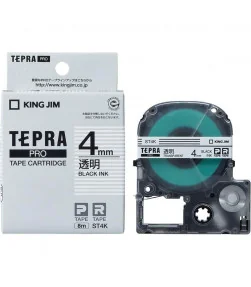Tepra ST4K (Chữ đen nền trong, khổ 4mm) | ⓿❽❻❽❺⓿❺⓿❺❺ | Nhãn in, tem in, giấy in, băng nhãn, tape in | khuetu.vn