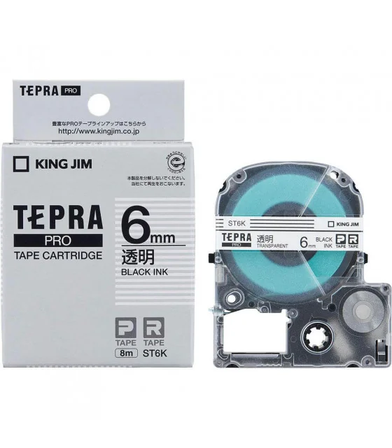 Tepra ST6K (Chữ đen nền trong, khổ 6mm)