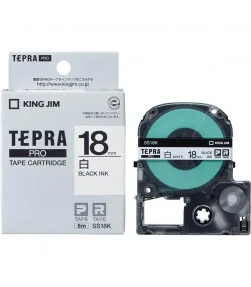Tepra SS18K (Chữ đen nền trắng, khổ 18mm) | ⓿❽❻❽❺⓿❺⓿❺❺ | Nhãn in, tem in, giấy in, băng nhãn, tape in | khuetu.vn
