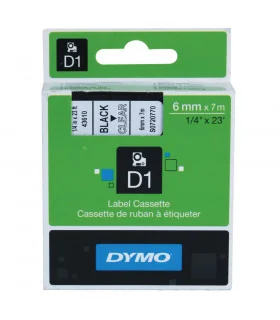 Dymo D1 S0720770 43610 6mm x 7m, Black on Clear | ⓿❽❻❽❺⓿❺⓿❺❺ | Nhãn in, tem in, giấy in, băng nhãn, tape in | khuetu.vn