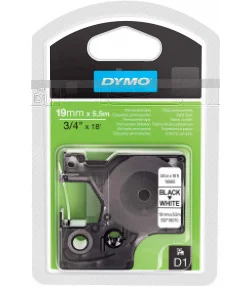 Dymo D1 S0718070 16960 Permanent Polyester 19mm x 5.5m, Black on White | ⓿❽❻❽❺⓿❺⓿❺❺ | Nhãn in, tem in, giấy in, băng nhãn, ta...