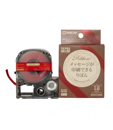 Tepra SFR12RZ (Chữ vàng Gold nền đỏ, khổ 12mm) | ⓿❽❻❽❺⓿❺⓿❺❺ | Nhãn in, tem in, giấy in, băng nhãn, tape in | khuetu.vn