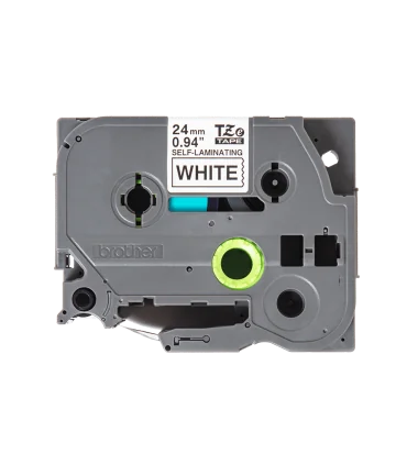 Brother TZe-SL251, khổ 24mm, dài 8m, Black on White, dán cáp CAT5E/6 | ⓿❽❻❽❺⓿❺⓿❺❺ | Nhãn in, tem in, giấy in, băng nhãn, tape...
