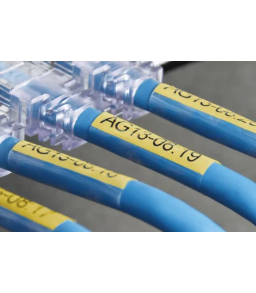 Brother TZe-SL651, khổ 24mm, dài 8m, Black on Yellow, dán cáp CAT5E/6 | ⓿❽❻❽❺⓿❺⓿❺❺ | Nhãn in, tem in, giấy in, băng nhãn, tap...