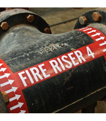 Brady Pipe Marker Tape with Arrows, 106177, Black on Yellow, | ⓿❽❻❽❺⓿❺⓿❺❺ | Nhãn in, tem in, giấy in, băng nhãn, tape in | kh...