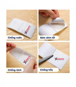 Nhãn trang sức 25 x 30mm, màu trắng, KTJ-T2530-45-100 | ⓿❽❻❽❺⓿❺⓿❺❺ | Nhãn in, tem in, giấy in, băng nhãn, tape in | khuetu.vn