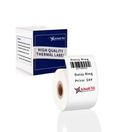 Nhãn trang sức 25 x 30mm, màu trắng, KTJ-T2530-45-100 | ⓿❽❻❽❺⓿❺⓿❺❺ | Nhãn in, tem in, giấy in, băng nhãn, tape in | khuetu.vn