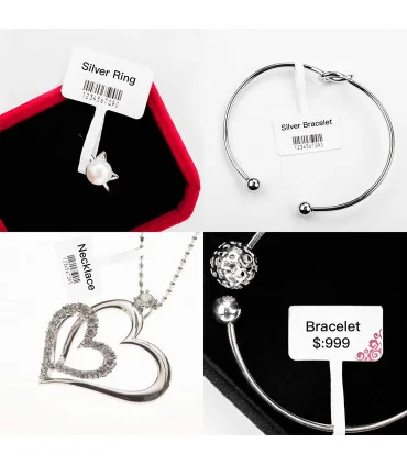 Nhãn trang sức 25 x 30mm, màu trắng, KTJ-T2530-45-100 | ⓿❽❻❽❺⓿❺⓿❺❺ | Nhãn in, tem in, giấy in, băng nhãn, tape in | khuetu.vn