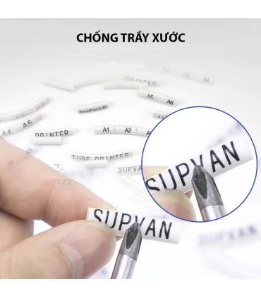Mực in ống SUPVAN TP-R100EB, màu đen, 12mm x 100m, cho máy in ống Supvan | ⓿❽❻❽❺⓿❺⓿❺❺ | Ống lồng, ống lồng cos, vật tư in ống...