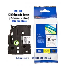 Nhãn in TZ2-161, khổ 36mm | ⓿❽❻❽❺⓿❺⓿❺❺ | Nhãn in, tem in, giấy in, băng nhãn, tape in | khuetu.vn