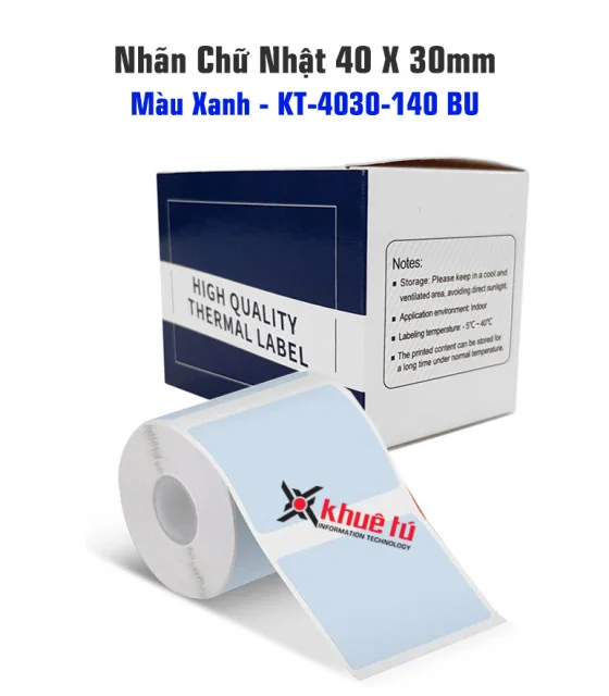 Nhãn đa năng 40 x 30mm, KT-4030-230BU