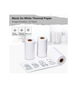 Giấy nhiệt màu trắng cho T02, độ bền 10 năm, 53mm x 6.5m, KT-RM10 chính hãng AIMO | ⓿❽❻❽❺⓿❺⓿❺❺ | Nhãn in, tem in, giấy in, bă...