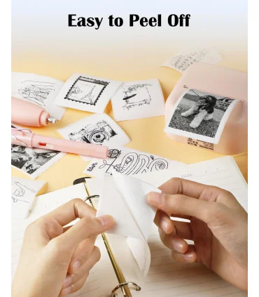 Giấy nhiệt màu trắng cho T02, độ bền 10 năm, 53mm x 6.5m, KT-RM10 chính hãng AIMO | ⓿❽❻❽❺⓿❺⓿❺❺ | Nhãn in, tem in, giấy in, bă...