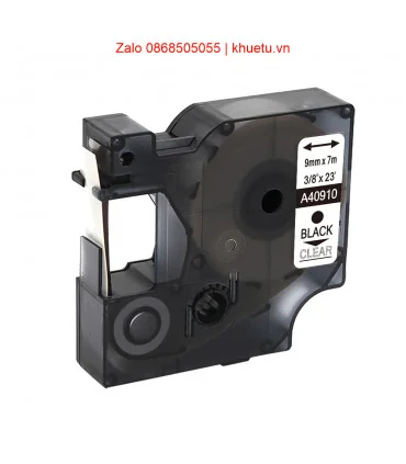 DM-A40910 D1 Tape 40910 9mm x 7m Black on Clear | ⓿❽❻❽❺⓿❺⓿❺❺ | Nhãn in, tem in, giấy in, băng nhãn, tape in | khuetu.vn