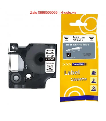 Rhino Heat Shrink Tubes 1" (24mm), Black on White (1805443) | ⓿❽❻❽❺⓿❺⓿❺❺ | Ống co nhiệt, co nhiệt dây điện | khuetu.vn