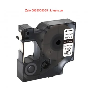 Rhino Heat Shrink Tubes 1" (24mm), Black on White (1805443) | ⓿❽❻❽❺⓿❺⓿❺❺ | Ống co nhiệt, co nhiệt dây điện | khuetu.vn