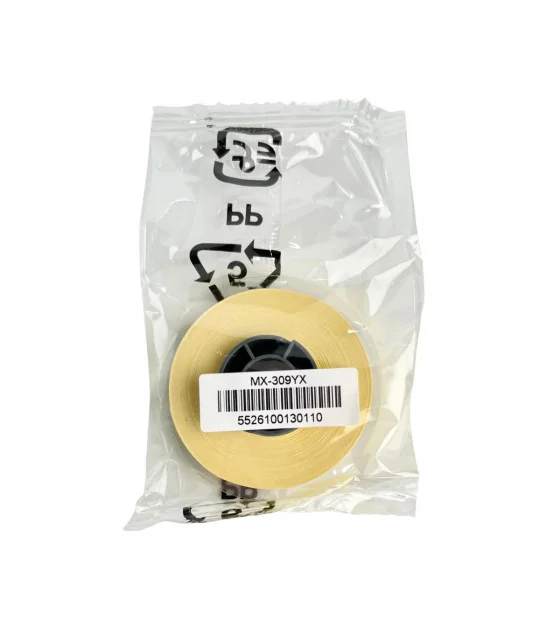 Nhãn in MX-309YX (chỉ lõi nhãn), vàng, 9mm x 8M, cho máy AIMO M550A