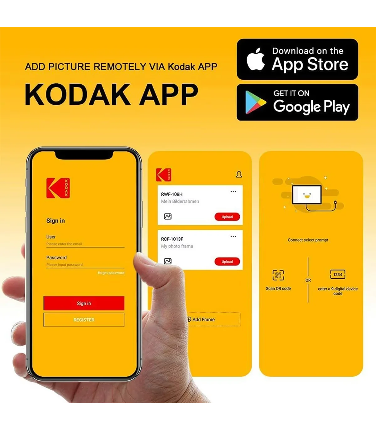 Khung Ảnh Kỹ Thuật Số Wifi Kodak RCF-1561P | ⓿❽❻❽❺⓿❺⓿❺❺ | khuetu.vn