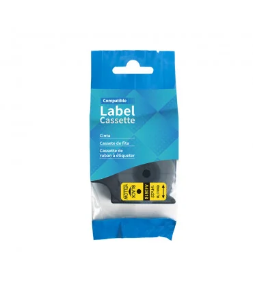 DM-A43618 D1 Tape 43618 6mm x 7m Black on Yellow | ⓿❽❻❽❺⓿❺⓿❺❺ | Nhãn in, tem in, giấy in, băng nhãn, tape in | khuetu.vn