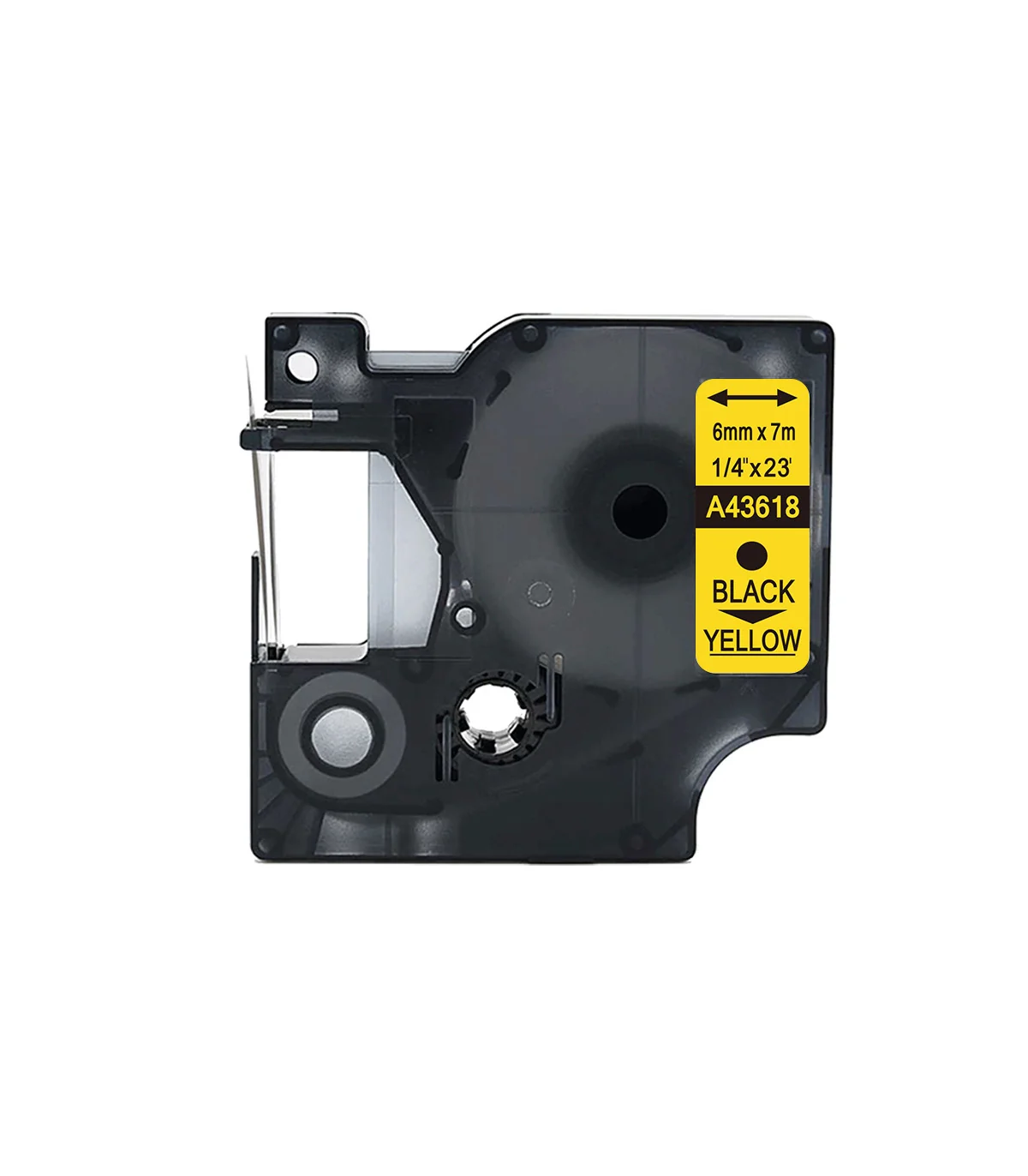 DM-A43618 D1 Tape 43618 6mm x 7m Black on Yellow | ⓿❽❻❽❺⓿❺⓿❺❺ | Nhãn in, tem in, giấy in, băng nhãn, tape in | khuetu.vn