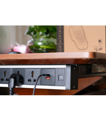 Ổ cắm điện treo dưới bàn MK102UB (Đen - 2026) | ⓿❽❻❽❺⓿❺⓿❺❺ | khuetu.vn