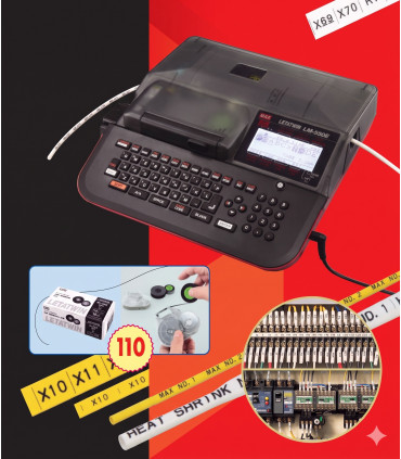 Máy in ống lồng đầu cốt MAX LETATWIN LM-550E | khuetu.vn