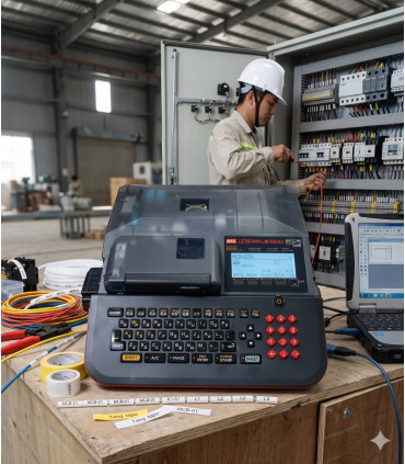 Máy in ống lồng đầu cốt MAX LETATWIN LM-550A3/PC | khuetu.vn