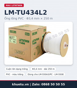 Ống lồng PVC MAX LM-TU434L2 Φ3,4mm × 250m cho máy in ống lồng