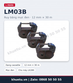 Ruy băng đen L-MARK LM03B 12mm × 30m chính hãng
