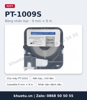 Băng nhãn bạc PUTY PT-1009S 9mm × 8m chính hãng
