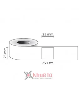 DM-AS0929120, Black on White, 25mm x 25mm x 750 Labels | ⓿❽❻❽❺⓿❺⓿❺❺ | Nhãn in, tem in, giấy in, băng nhãn, tape in | khuetu.vn