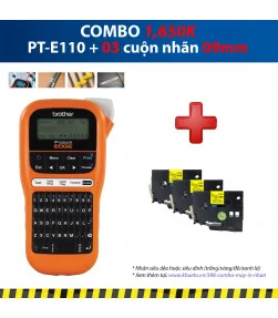 Máy in nhãn Combo: PT-E110 + 3 Cuộn nhãn 09mm | ⓿❽❻❽❺⓿❺⓿❺❺ | Máy in nhãn, máy in tem, máy in mã vạch | khuetu.vn