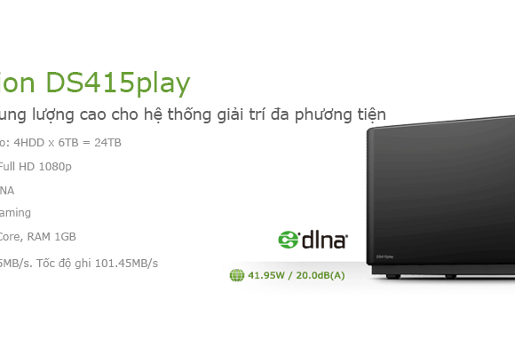 DS415play – Media server dung lượng 24TB