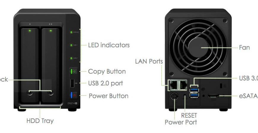 DiskStation DS214+ - NAS tốc độ nhanh cho SMB