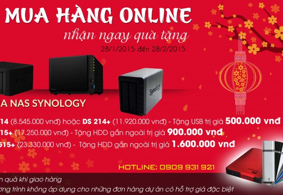 Khuyến mãi đầu xuân "Mua hàng Online nhận ngay quà tặng"