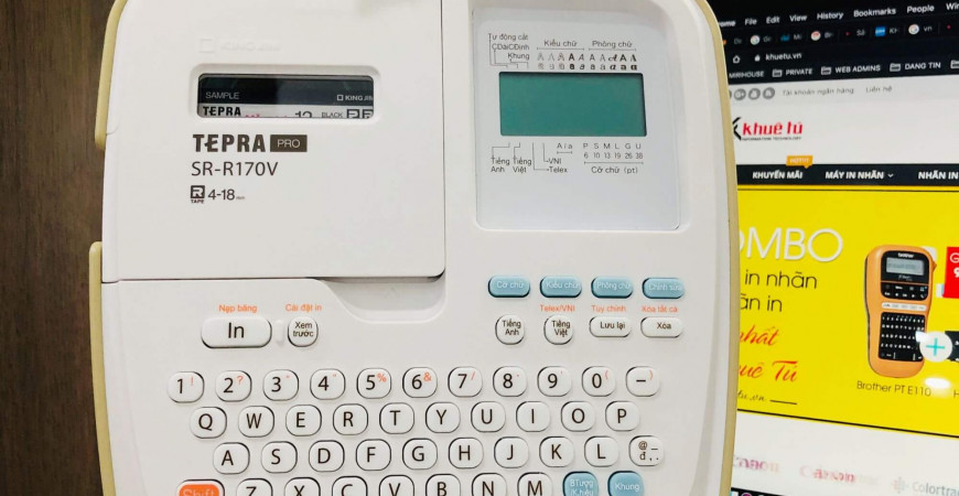 Tepra Pro SR-R170V, Máy in nhãn của Nhật cho thị trường Việt