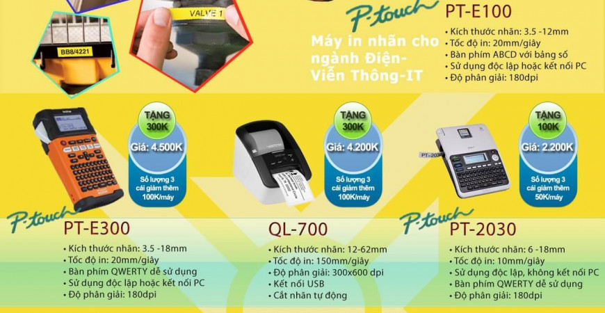 Khuyến mãi lớn khi mua sản phẩm máy in nhãn từ khuê tú 