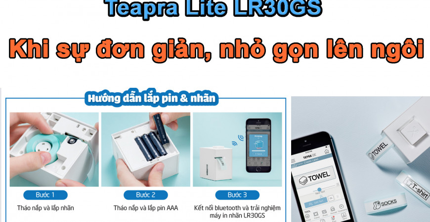 Máy in nhãn Tepra Lite - Sự cải tiến vượt trội với công nghệ kết nối Bluetooth
