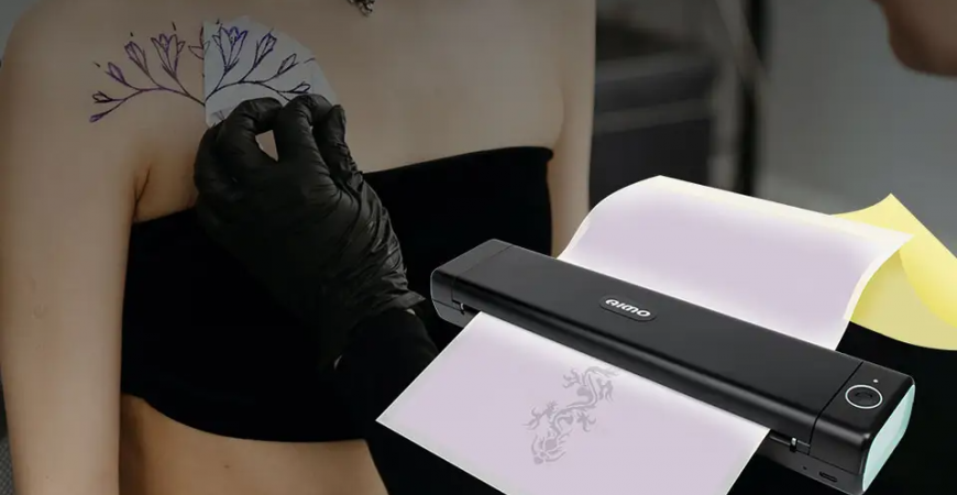 Máy in hình xăm di động (tattoo printer), in hình xăm từ Điện thoại, Ipad cho thợ xăm chuyên nghiệp