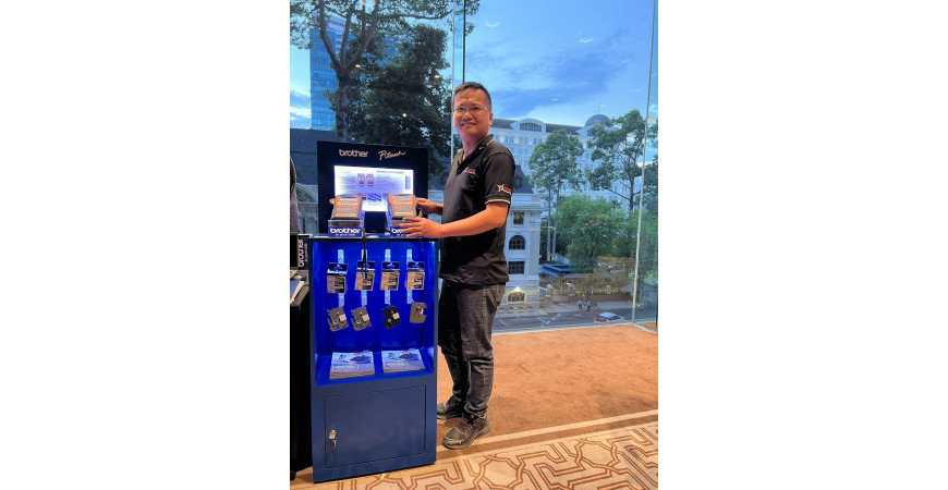 KHUÊ TÚ Tham Dự Hội Thảo Ra Mắt Máy In Nhãn Cầm Tay Mới  PT-E310BTVP & PT-E560BTVP