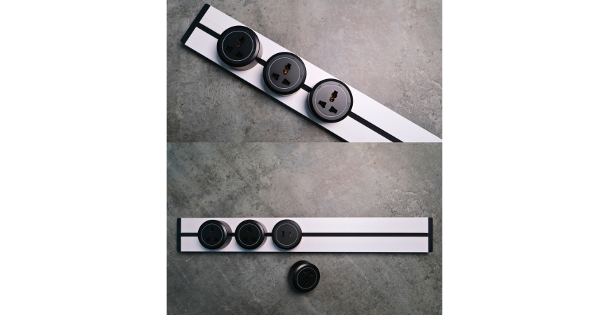 EUROB Slim-R – Ổ cắm thanh ray lắp âm cho nhà mới