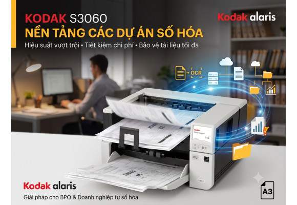 Tối Ưu Hóa Dự Án Số Hóa Với Máy Scan Kodak S3060: Chi Phí Phù Hợp, Chất Lượng Vượt Trội